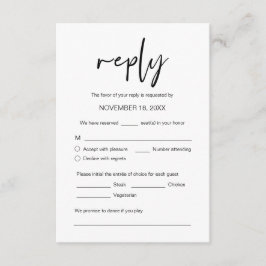 Bröllop Middag OSA, matsalternativ, sång begäran E Tilläggskort