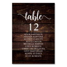 Bröllop Middag, Rustic Guests sittdiagram