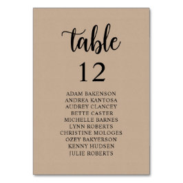 Bröllop Middag, ruttgäster, sittdiagram Bord Bordsnummer