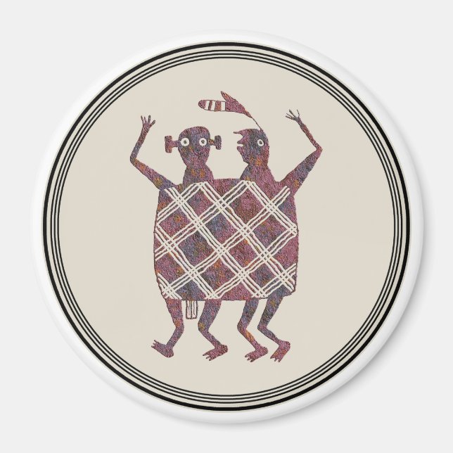 Bröllop, Mimbres potteridesign Magnet (Framsidan)