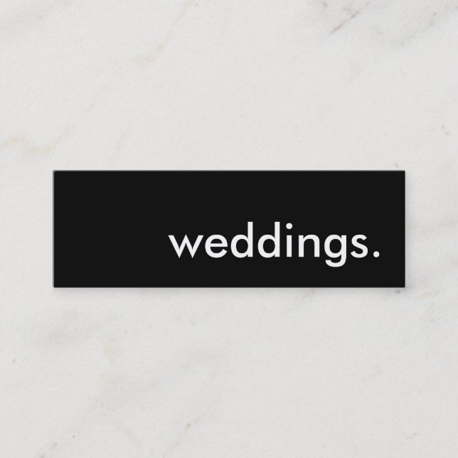 bröllop. mini visitkort (Framsida)