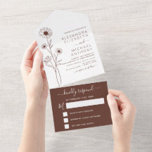 Bröllop minimalistiska konst för botaniska Blommig
