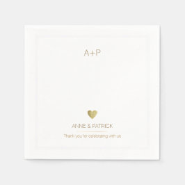 bröllop-minimalistmottagningen party pappersservett