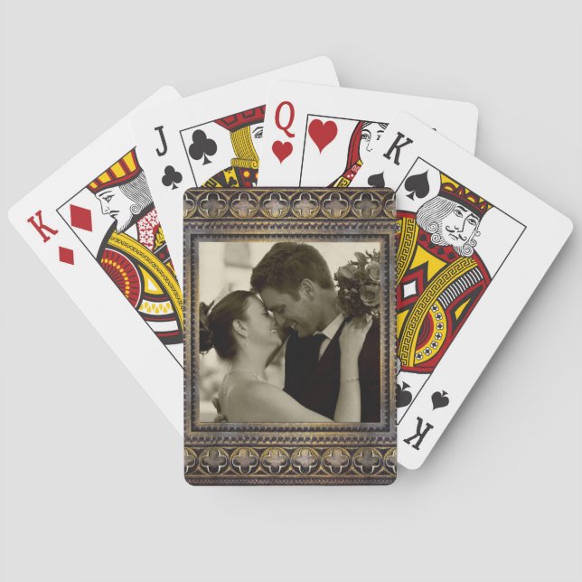 bröllop-minneskort spel kort (Baksidan)