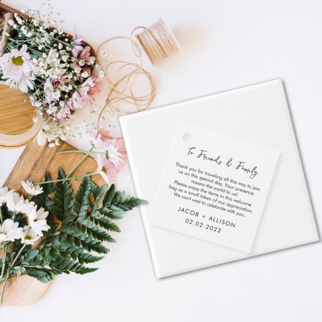 bröllop modern enkel gåvor etiketter (Skapare uppladdad)