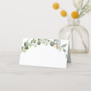 Bröllop Modern Eucalyptus Greenery Succulent Placeringskort
