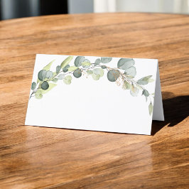 Bröllop Modern Eucalyptus Greenery Succulent Placeringskort