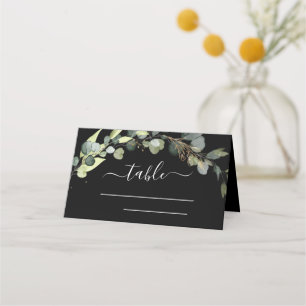 Bröllop Modern Eucalyptus Greenery Succulent Placeringskort