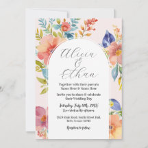 Bröllop Modern Flowers Snyggt Rosa