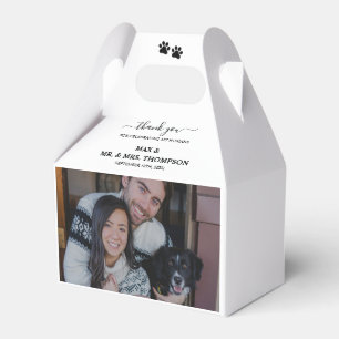 Bröllop Modern fotopar Pet Hund My Humans Presentaskar