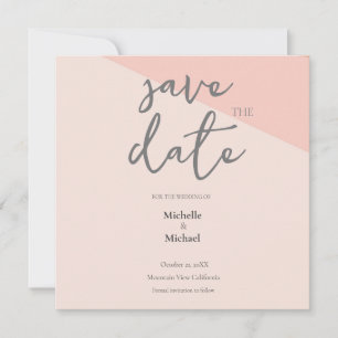 Bröllop Modern Kalligrafi Save the Date