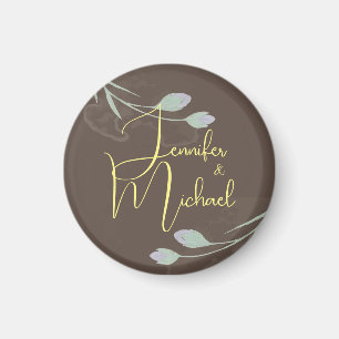 Bröllop Modern minimalistisk enklav Namn Magnet