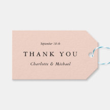 Bröllop Modern och minimal tack