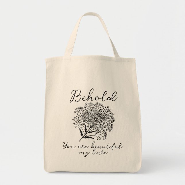 Bröllop Möhippa Beauty Tote Bag Tygkasse (Framsidan)