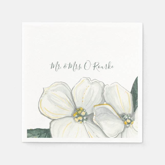 Bröllop & Möhippa Cocktail Napkins Pappersservett (Framsidan)