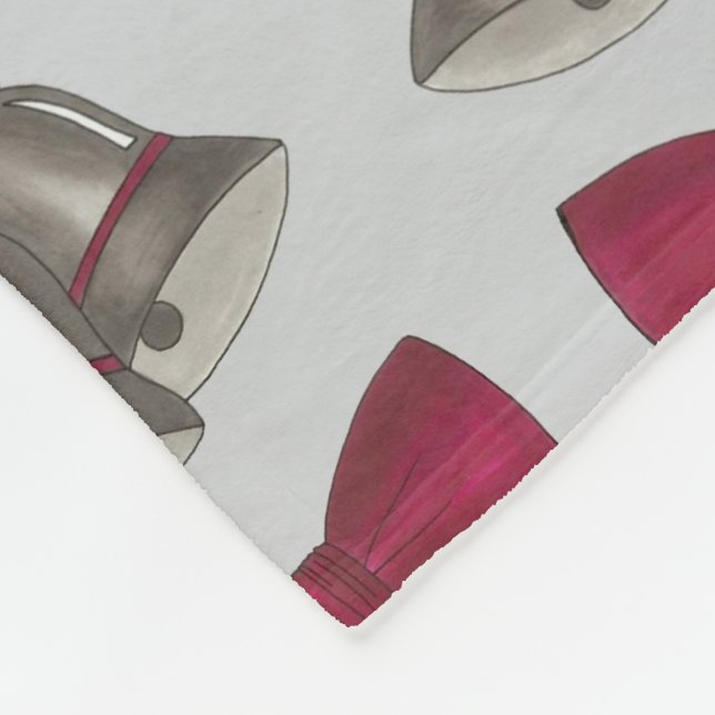 Bröllop Möhippa Förlovningsfest Silver Bell Fleecefilt (Hörn)