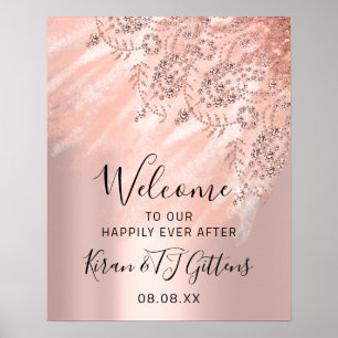 Bröllop Möhippa Välkommen Ro Dress Royal Söt 16:e Poster