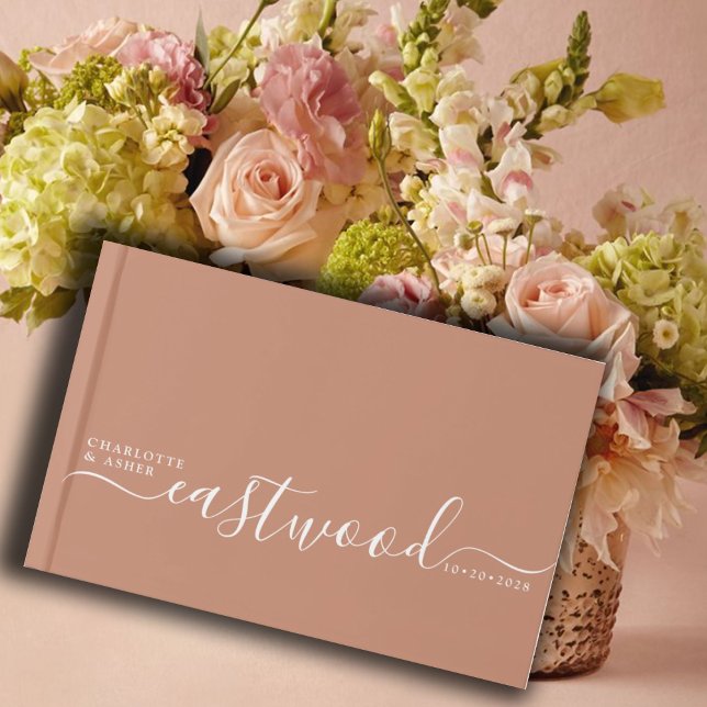 Bröllop Monogram Bröllop Clay Gästböcker (Skapare uppladdad)