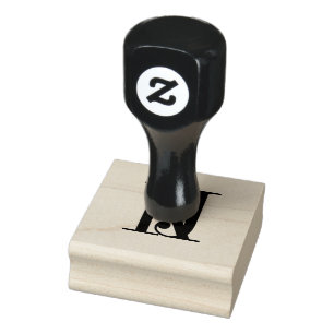 Bröllop Monogram frimärke Stämpel