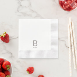 Bröllop Monogram Napkins Pappersservett