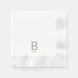 Bröllop Monogram Napkins Pappersservett