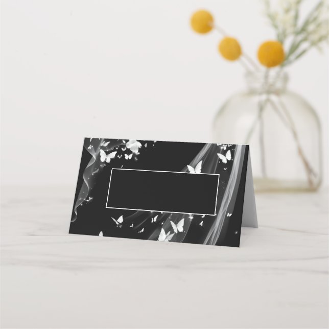 Bröllop-monteringskort för Namn Placeringskort (Framsida)