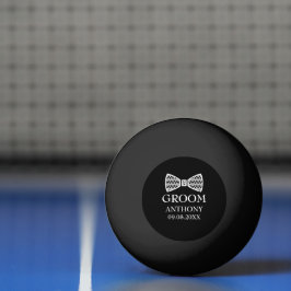 Bröllop Mors Dag Svart Modern Brudgum  Pingisboll