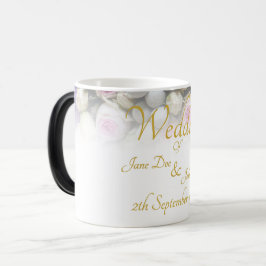 Bröllop Mugg - Brid med färgad bröllop bouquet