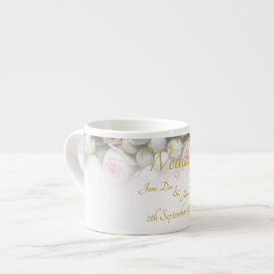 Bröllop Mugg - Brid med färgad bröllop bouquet Espressomugg