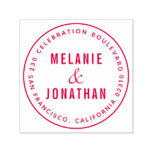 Bröllop Namn Skapar din egen Returadress i rundan