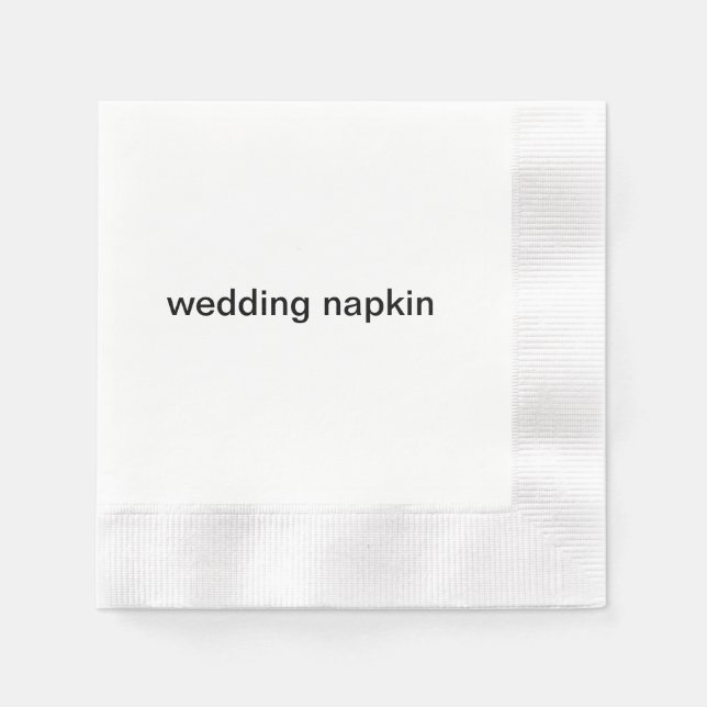 bröllop napkin pappersservett (Framsidan)