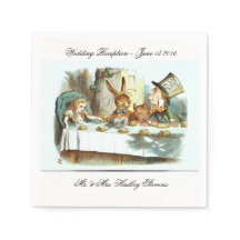 BRÖLLOP NAPKINS - ALICE IN WONDERLANDS TEA PARTY-