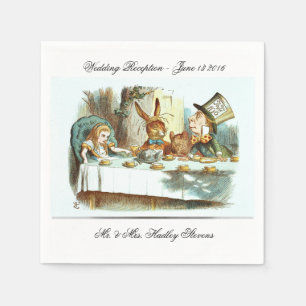 BRÖLLOP NAPKINS - ALICE IN WONDERLANDS TEA PARTY- PAPPERSSERVETT