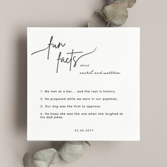 Bröllop Napkins för Roligt av skript Pappersservett (Skapare uppladdad)