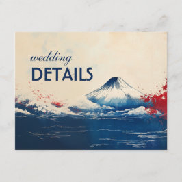 Bröllop närmare uppgifter om Japonesque Harmony me Tilläggskort