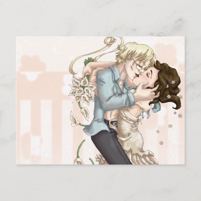 Bröllop Natt Vykort (Framsida)