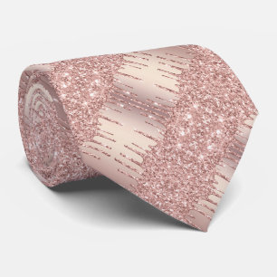 Bröllop Neck Tie - Gnistror vid Ro Guld Slips