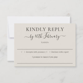 Bröllop Neutral Crème Vänlig Svar