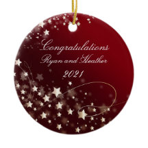 Bröllop Newlyweds Förlovning New Home Red