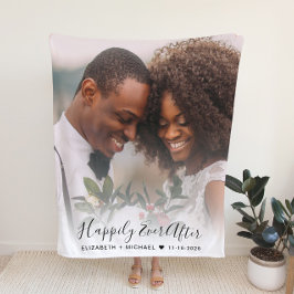 Bröllop Newlyweds Photo Fleecefilt
