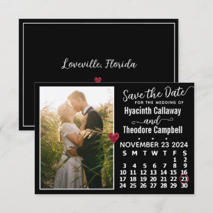 Bröllop November 2024 Calendar Anpassningsbar Phot Spara Datumet