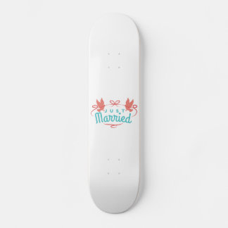 Bröllop Ny gifta 2 Fåglar Färggift Idea Mini Skateboard Bräda 18,5 Cm