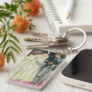 Bröllop nyförlovade, lycklig brud och brudgum