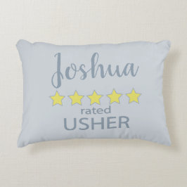 Bröllop och brudparty 5-stjärniga vaktmästare prydnadskudde