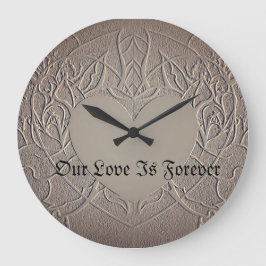 Bröllop och Forever love Clock Stor Klocka