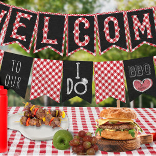 Bröllop och Möhippa Sommar I Do BBQ Party Vimplar