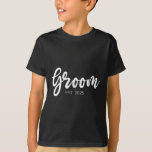 Bröllop och några matchande skal och fler bla t shirt<br><div class="desc">Bröllop och några matchande gåvor och mer svart groom Est. 2025 - Groom Gift</div>
