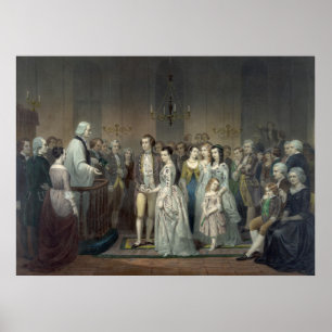 "Bröllop of George Washington" skriver ut/poster Poster