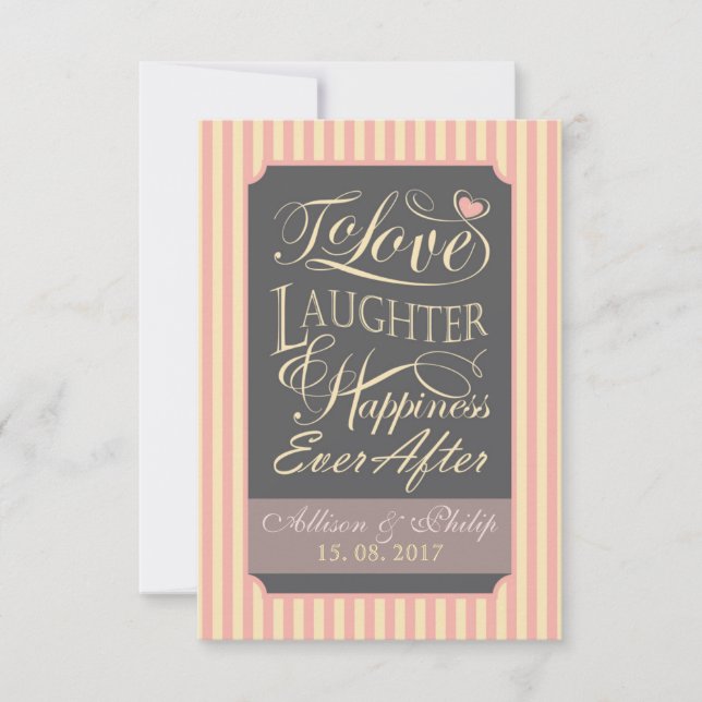 Bröllop-offertdesign, med anpassningsbar brev. inbjudningar (Framsida)