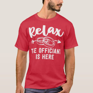 Bröllop officiant Gift För manar Funny Ordached Mi T Shirt